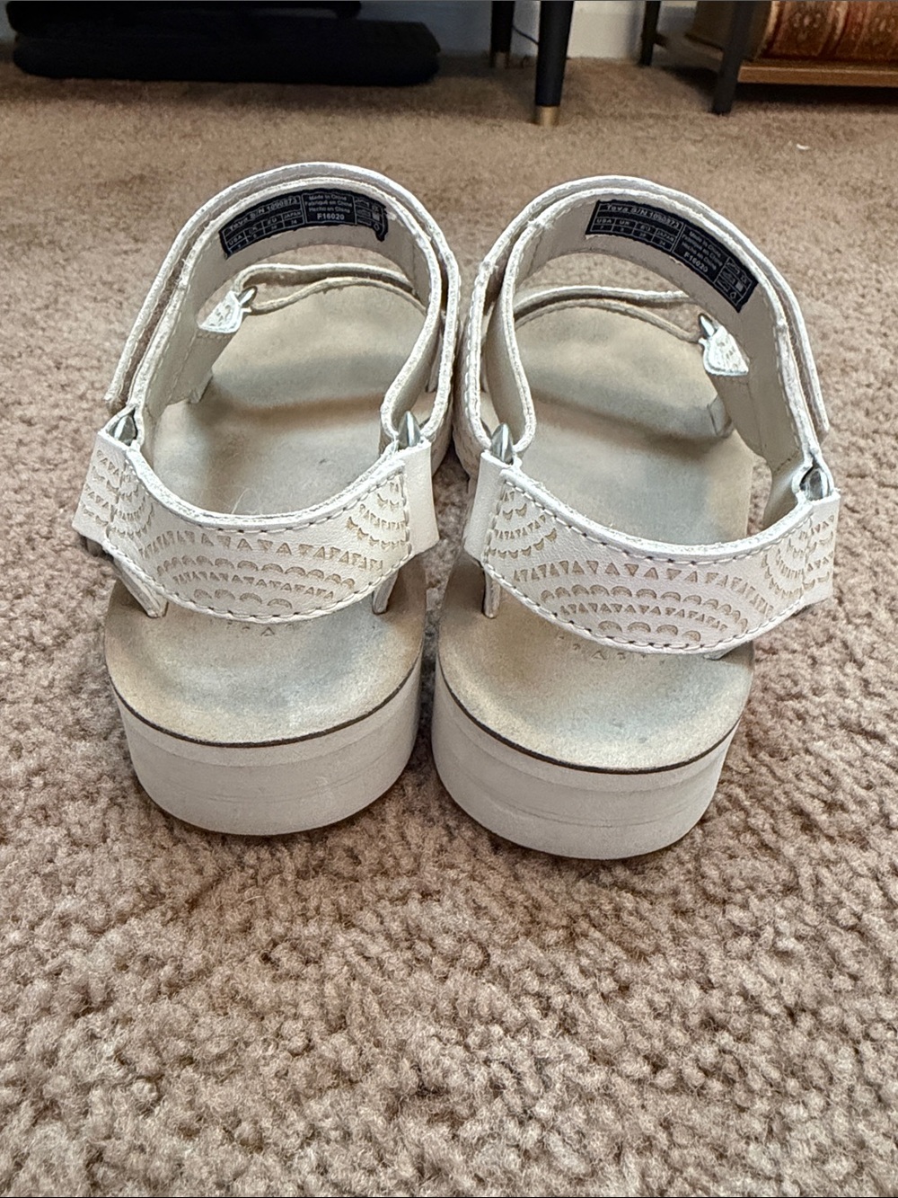 Teva midform cream leather sandals - 7 - Picture 4 of 7